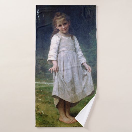 The Curtsey, Bouguereau Badhanddoek (Badhanddoek)