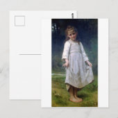 The Curtsey, Bouguereau Briefkaart (Voorkant / Achterkant)