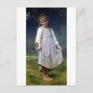 The Curtsey, Bouguereau Briefkaart