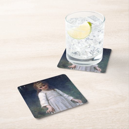 The Curtsey, Bouguereau Kartonnen Onderzetters (Insitu)