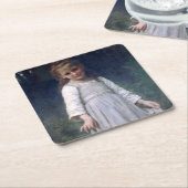 The Curtsey, Bouguereau Kartonnen Onderzetters (Schuin)