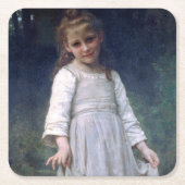 The Curtsey, Bouguereau Kartonnen Onderzetters (Voorkant)