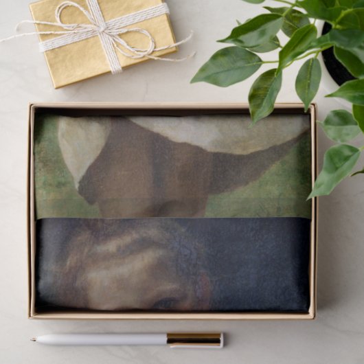 The Curtsey, Bouguereau Tissuepapier (Geschenk)