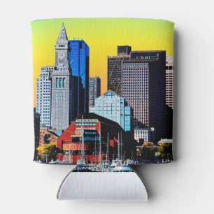 The Custom House Boston USA Poster Card Magnet Blikjeskoeler