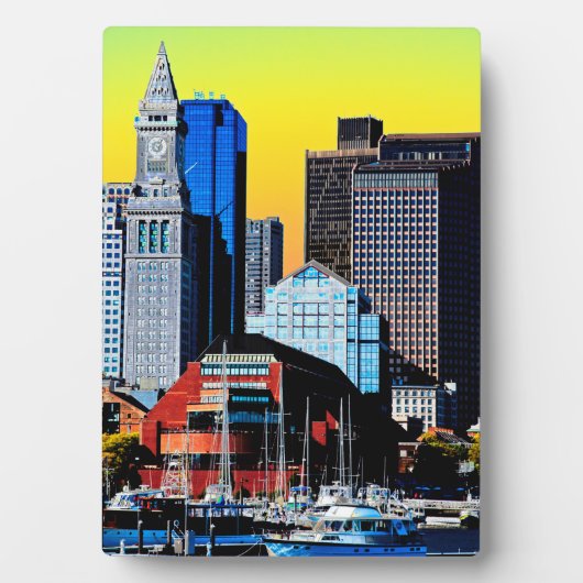 The Custom House Boston USA Poster Card Magnet Fotoplaat (voorkant)