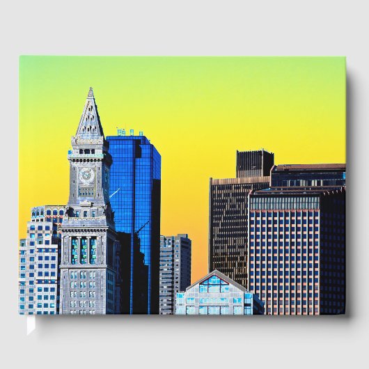 The Custom House Boston USA Poster Card Magnet Gastenboek (Voorkant)
