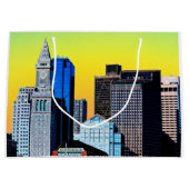 The Custom House Boston USA Poster Card Magnet Groot Cadeauzakje (Voorkant)