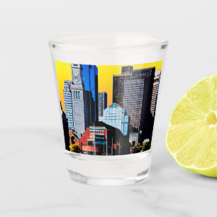 The Custom House Boston USA Poster Card Magnet Shot Glas