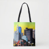 The Custom House Boston USA Poster Card Magnet Tote Bag (Voorkant)