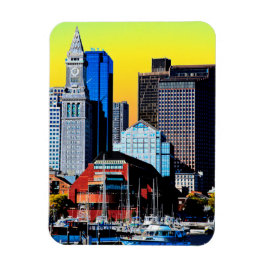 The Custom House Boston USA Poster Kaart Magneet