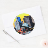 The Custom House Boston USA Poster Kaart Ronde Sticker (Envelop)