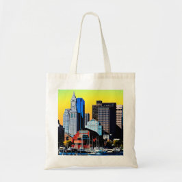The Custom House Boston USA Poster Kaart Tote Bag