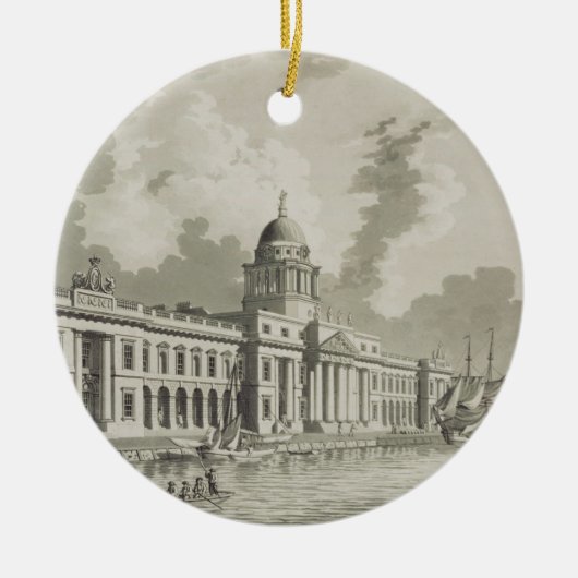 The Custom House, Dublin, 1792 (graving) Keramisch Ornament (Voorkant)