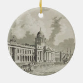 The Custom House, Dublin, 1792 (graving) Keramisch Ornament (Achterkant)