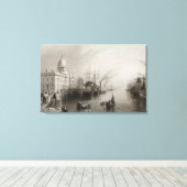 The Custom House, Dublin Canvas Afdruk (Insitu (Houten vloer))