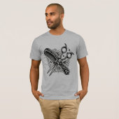 The Cut & Craft | Traditionele Barbier Flash T-shi T-shirt (Voorkant volledig)