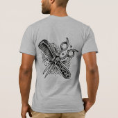 The Cut & Craft | Traditionele Barbier Flash T-shi T-shirt (Achterkant)
