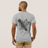 The Cut & Craft | Traditionele Barbier Flash T-shi T-shirt (Achterkant volledig)