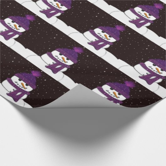 The Cute Armless Snowman Cadeaupapier (Hoek)