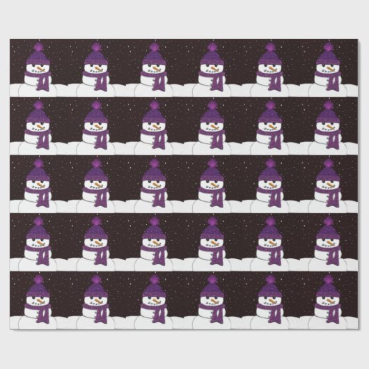 The Cute Armless Snowman Cadeaupapier (Vlak)