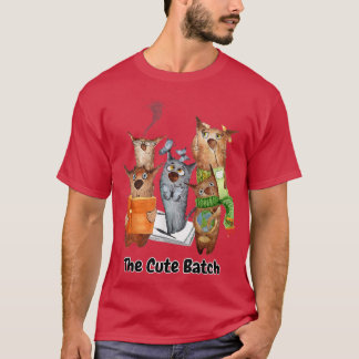 The Cute Batch Cat Halloween Funny Holiday 273 T-shirt