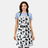 The Cutest Black Cat Apron Gift for Cat Lovers Schort (Gedragen)
