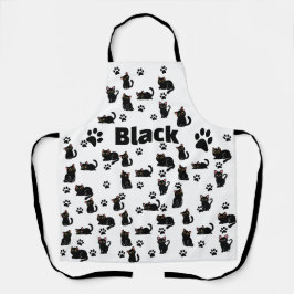 The Cutest Black Cat Apron Gift for Cat Lovers Schort