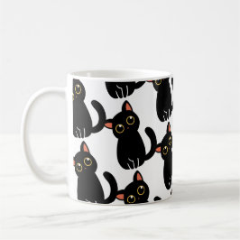 The Cutest Black Cat Mug Gift For Cat Lovers Koffiemok