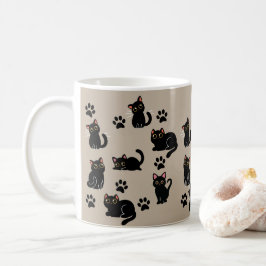 The Cutest Black Cat Mug Gift for Cat Lovers Koffiemok