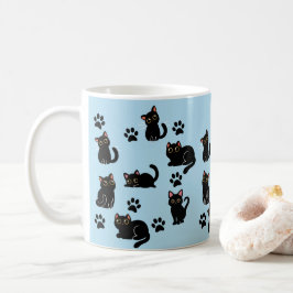 The Cutest Black Cat Mug Gift for Cat Lovers Koffiemok