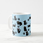 The Cutest Black Cat Mug Gift for Cat Lovers Koffiemok (Voorkant links)