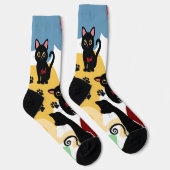 The Cutest Black Cat Socks - Black Cat Gift  Sokken (Rechts)