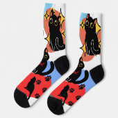 The Cutest Black Cat Socks - Black Cat Gift  Sokken (Links)