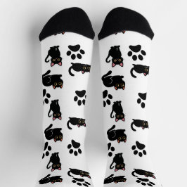 The Cutest Black Cat Socks Gift for Cat Lovers Sokken