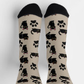 The Cutest Black Cat Socks Gift for Cat Lovers Sokken (Top)