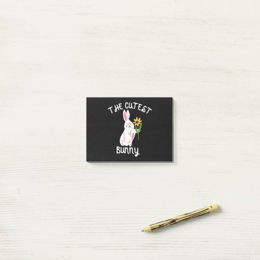 The Cutest Bunny Post-it® Notes (Op bureau)
