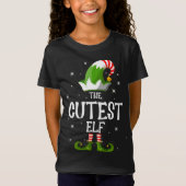 The Cutest Elf Family Matching Group Kerstmis T-shirt (Voorkant)