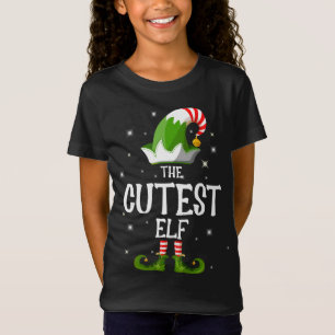 The Cutest Elf Family Matching Group Kerstmis T-shirt