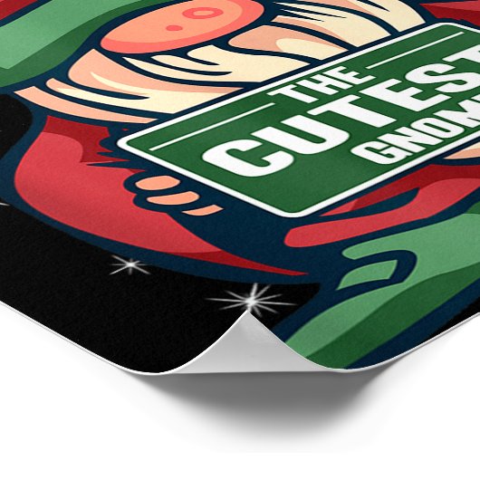 The Cutest Gnome Xmas Elf Matching Family Christma Poster (Hoek)