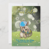 The Cutest "Heavy Lifting" Easter Brunch Invite Kaart (Achterkant)