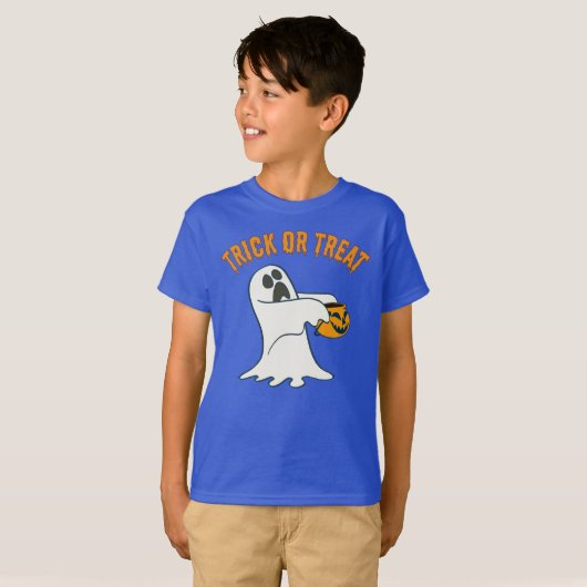 The Cutest Trick-or-Treat Ghost For Halloween T-shirt (Voorkant volledig)