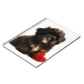 The Cutest Valentine, Chocolate Havanese Puppy Notitieboek (Linkerzijde)
