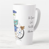 The Cyclist' - Life's Next Big Adventure Latte Mok (Rechterhoek)
