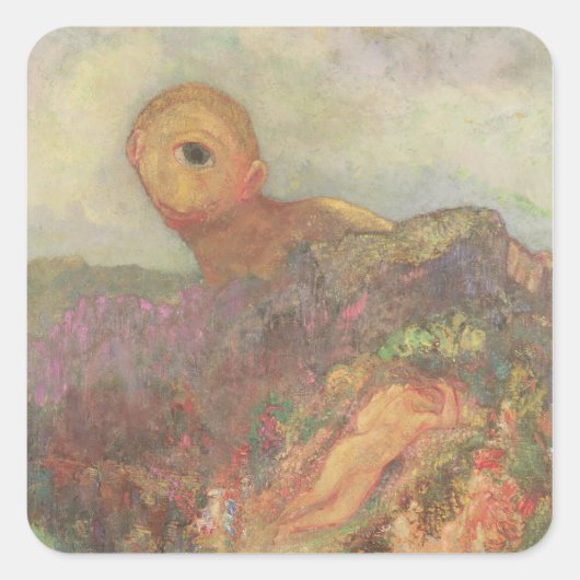 The Cyclops, c.1914 Vierkante Sticker (Voorkant)