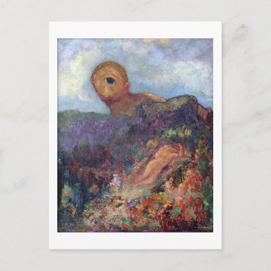 The Cyclops, Redon, 1898-1900 Briefkaart (Voorkant)