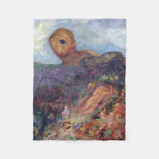 The Cyclops, Redon, 1898-1900 Fleece Deken (Voorkant)