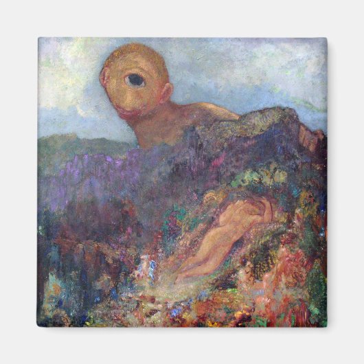 The Cyclops, Redon, 1898-1900 Magneet (Voorkant)
