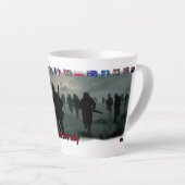 The D Day on June 6th 1944 on a Ceramic Coffee Latte Mok (Rechterhoek)