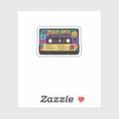The Dad Mix Retro 80s Cassetteband Sticker (Vel)