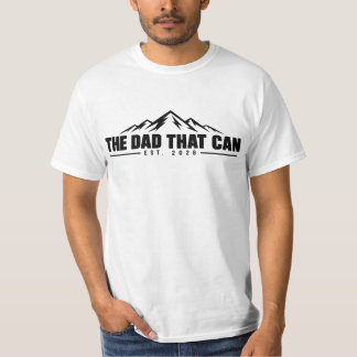 The Dad That Can - Voor- en achterkant logo T-shirt
